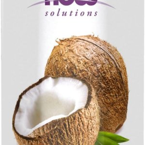 NOW Foods Solutions Liquid Coconut Oil Light and Nourishing Promotes Healthy-Looking Skin and Hair 16-Ounce