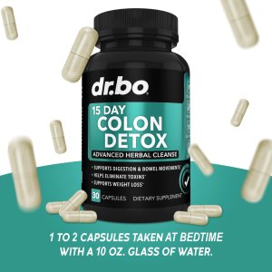 Dr.Bo 15 Day Colon Detox Advance Herbal Cleanser 30 Capsules