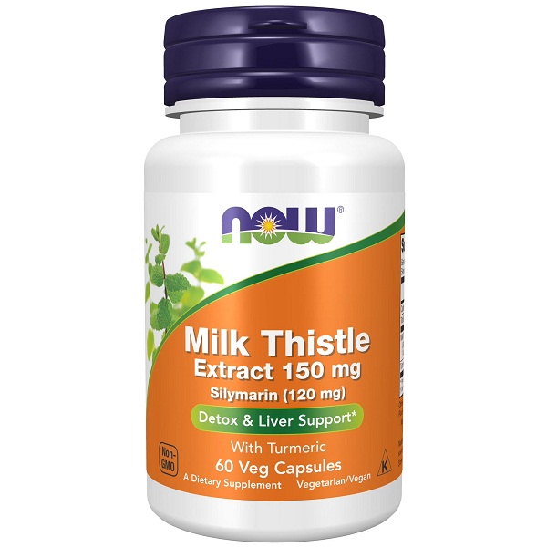 NOW Foods Supplements Silymarin Milk Thistle Extract 300 mg with Artichoke and Dandelion Double Strength Supports Liver Function 200 Veg Capsules