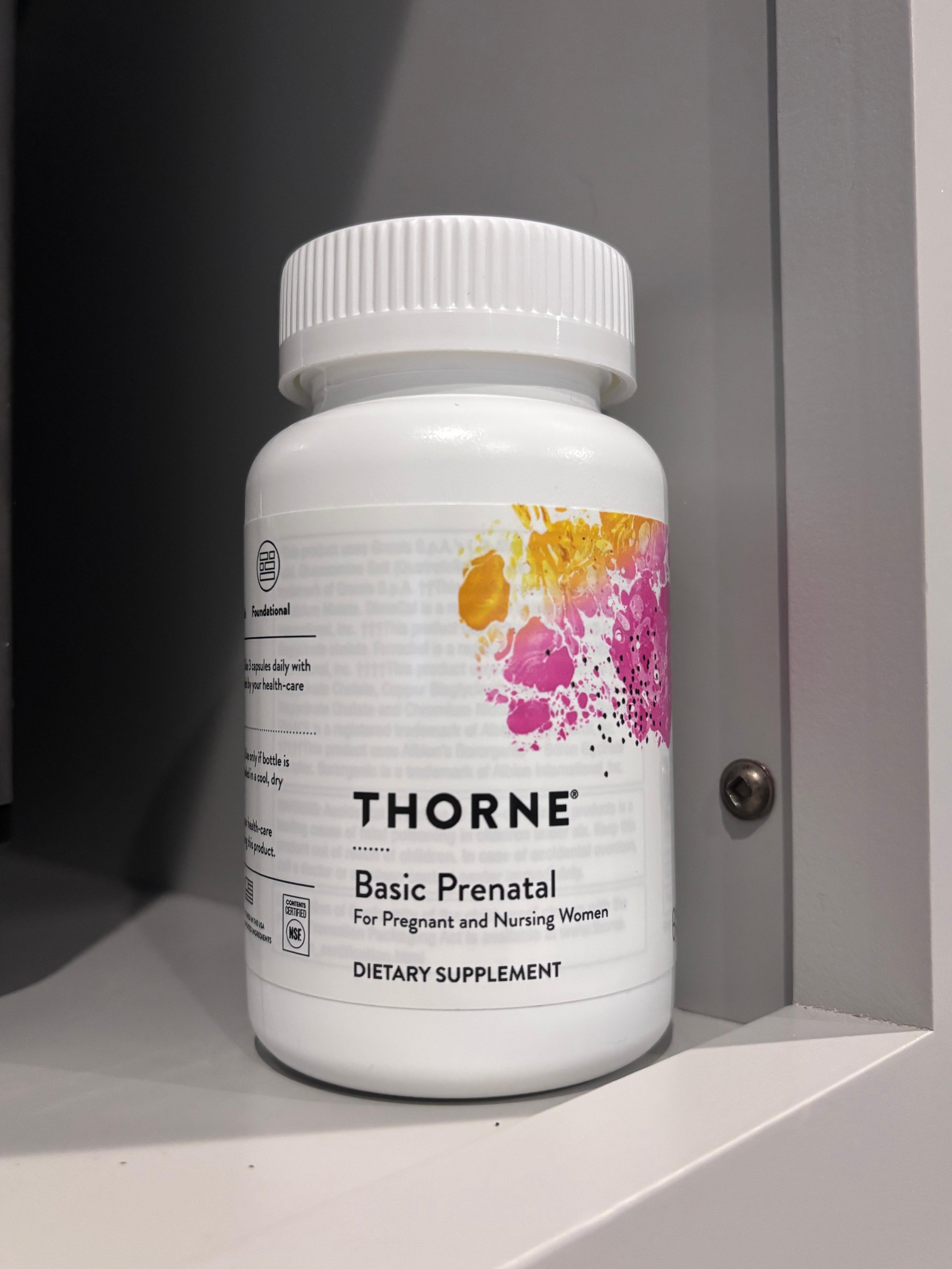 THORNE Basic Prenatal Includes Active Folate Choline & Iron 90 Capsules in Pakistan