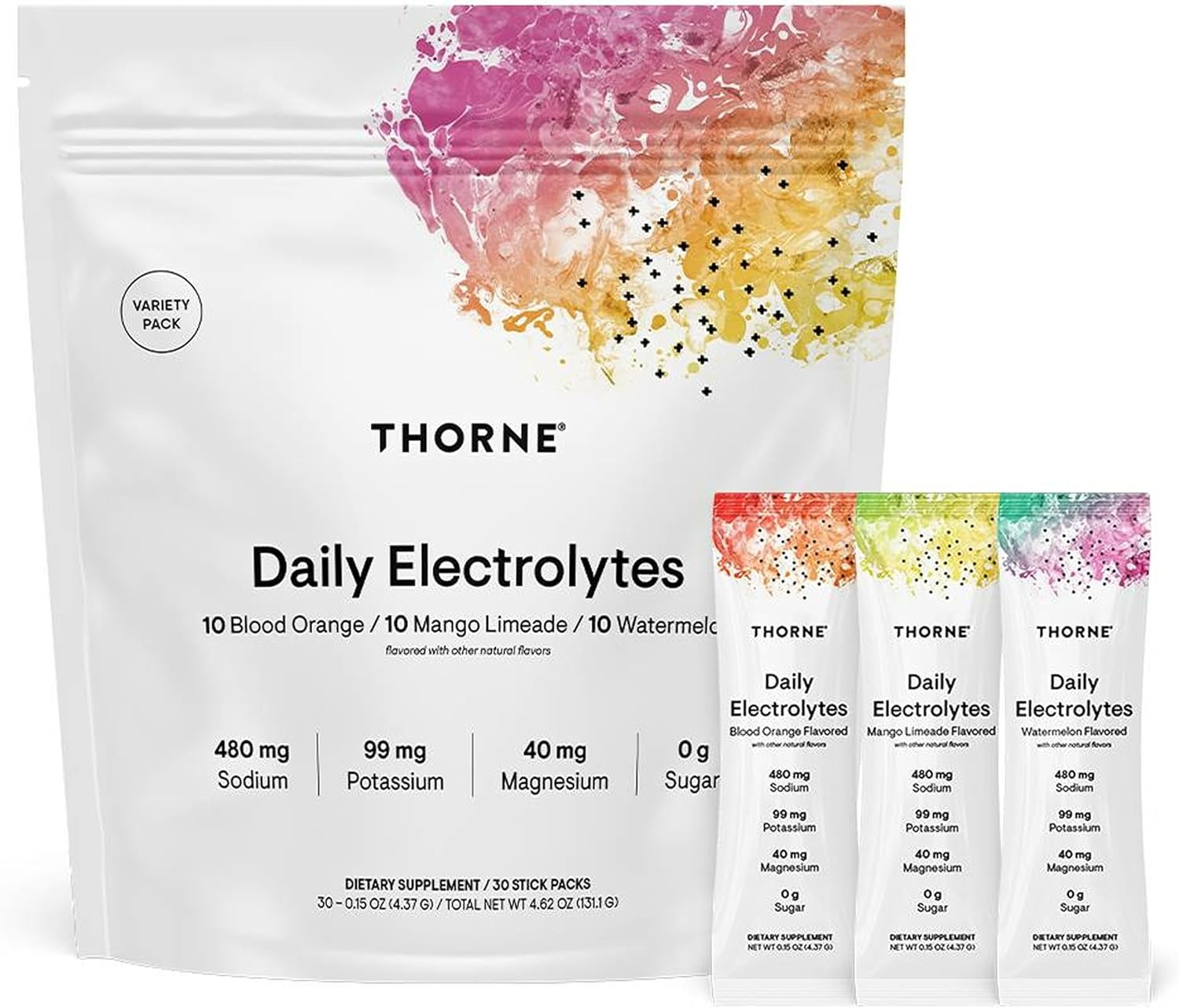 THORNE Daily Electrolytes Electrolyte Powder Drink Mix 30 Stick Packs in Pakistan