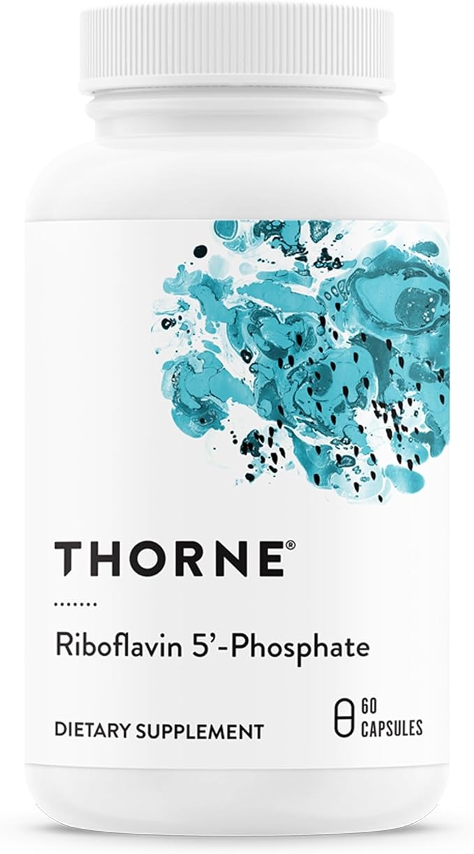 THORNE Riboflavin 5'-Phosphate Vitamin B2 (R5P) Supplement 60 Capsules
