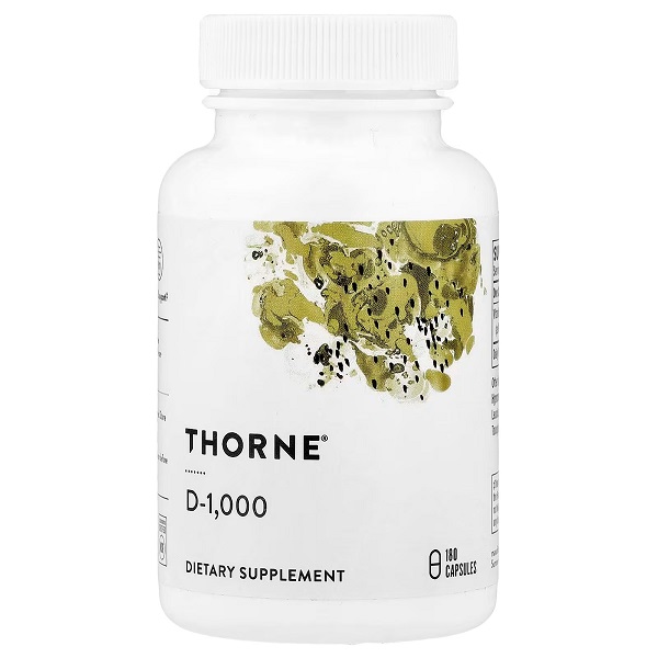 THORNE Vitamin D-1,000 Vitamin D3 Supplement 1,000 IU 180 Capsules in Pakistan