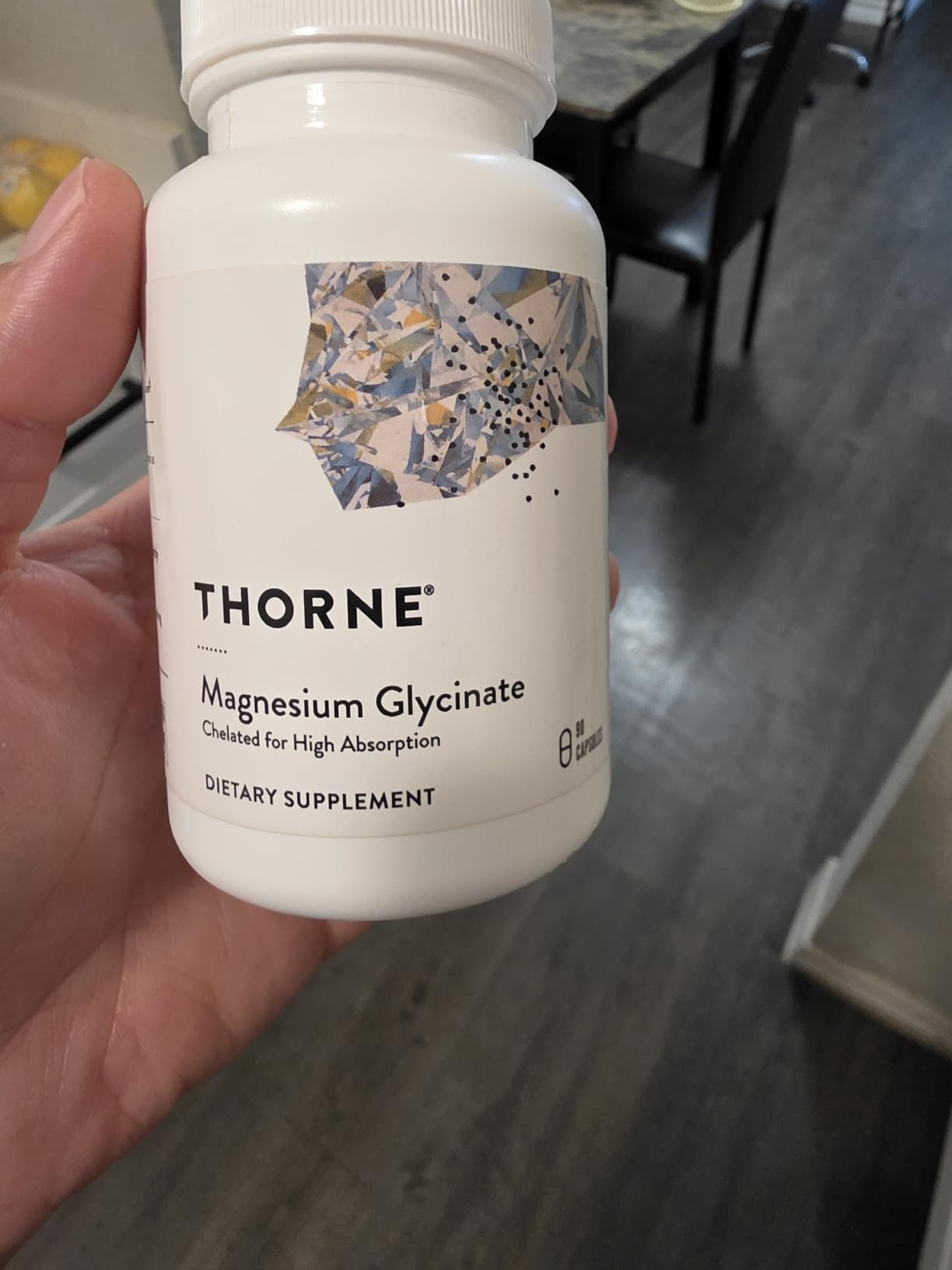 THORNE Magnesium Glycinate Chelated Magnesium Supplement 90 Capsules Supports Restful Sleep Muscle Relaxation Stress Management Heart Health thumbnail 3