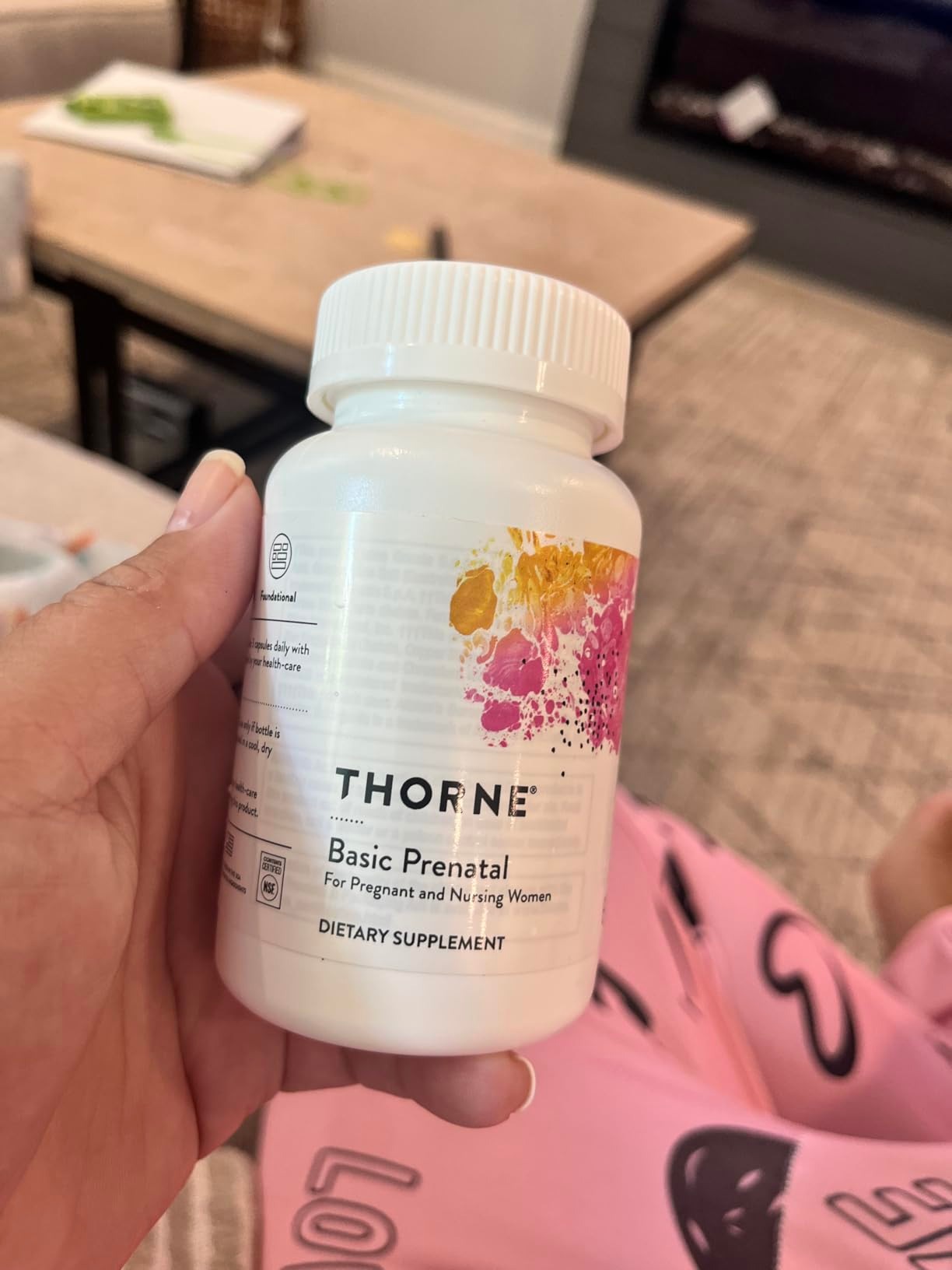 THORNE Basic Prenatal Includes Active Folate Choline & Iron 90 Capsules in Pakistan thumbnail 3