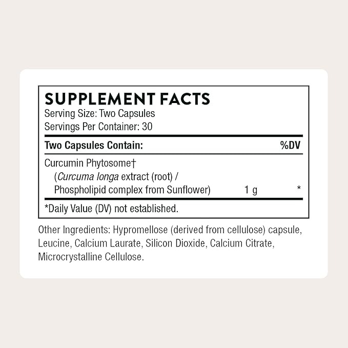 THORNE Curcumin Phytosome 1,000 mg Curcumin Supplement 60 Capsules in Pakistan thumbnail 4