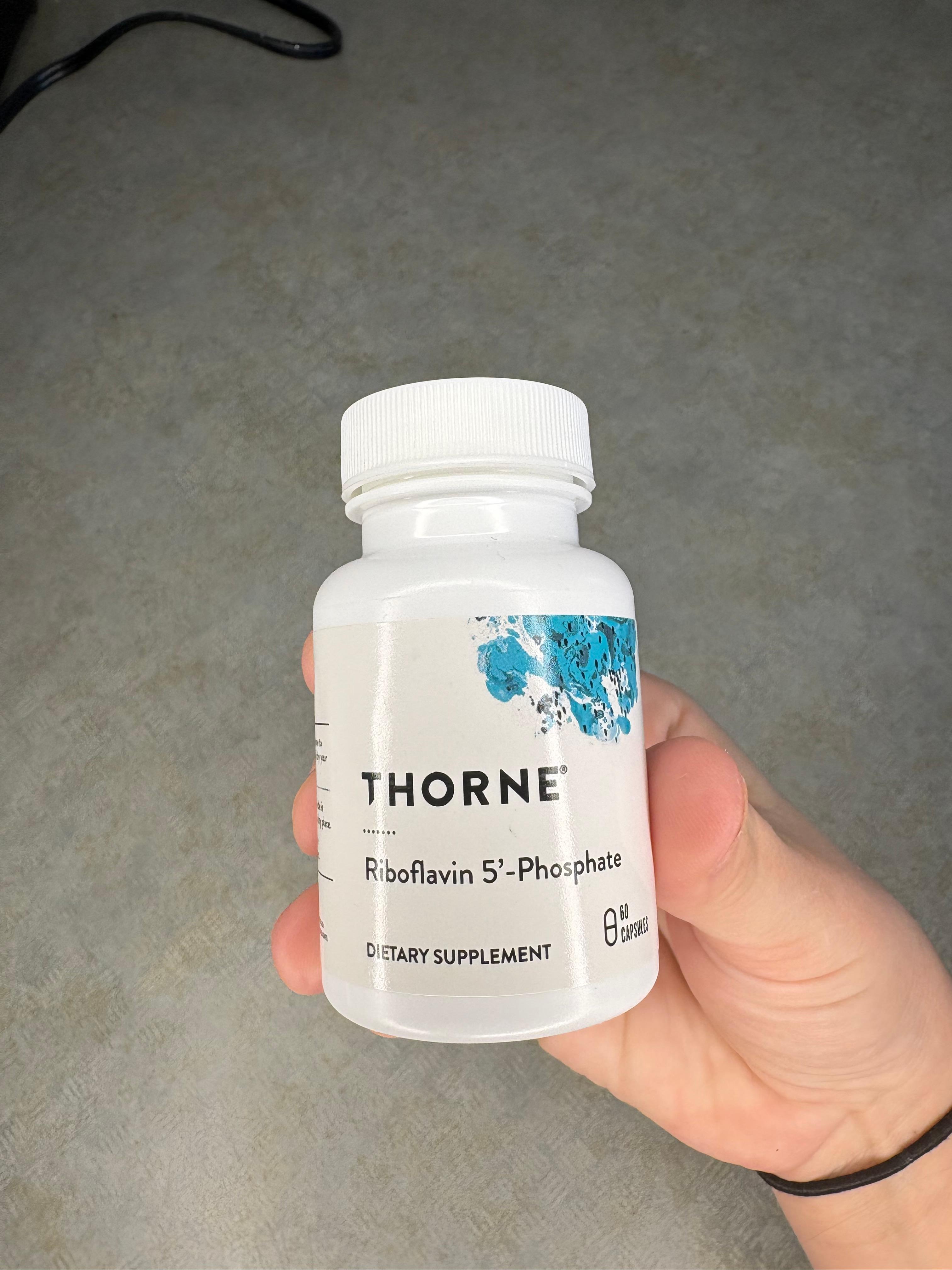THORNE Riboflavin 5'-Phosphate Vitamin B2 (R5P) Supplement 60 Capsules thumbnail 4