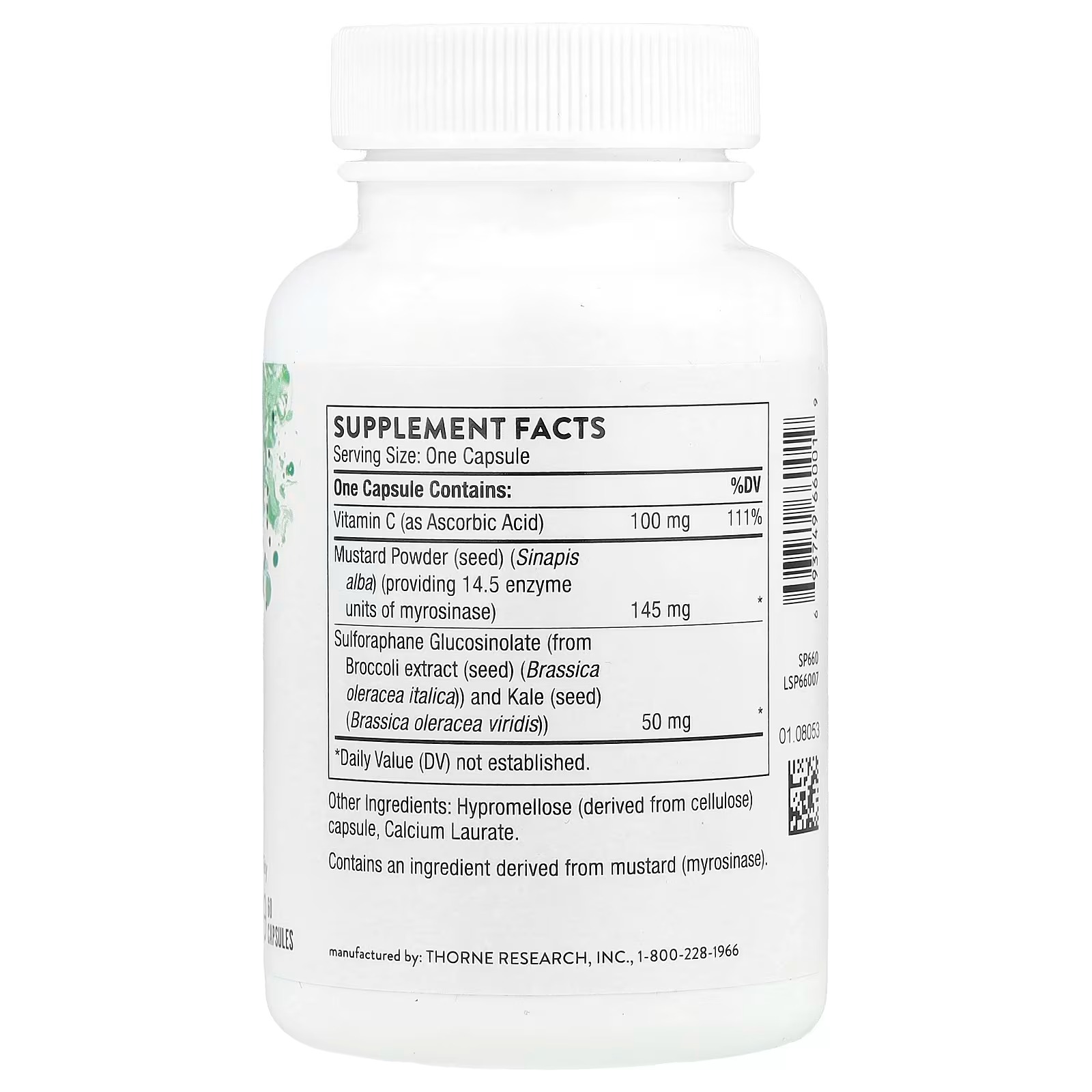 THORNE Broccoli Seed Extract Sulforaphane Glucosinolate 60 Capsules  in Pakistan thumbnail 2