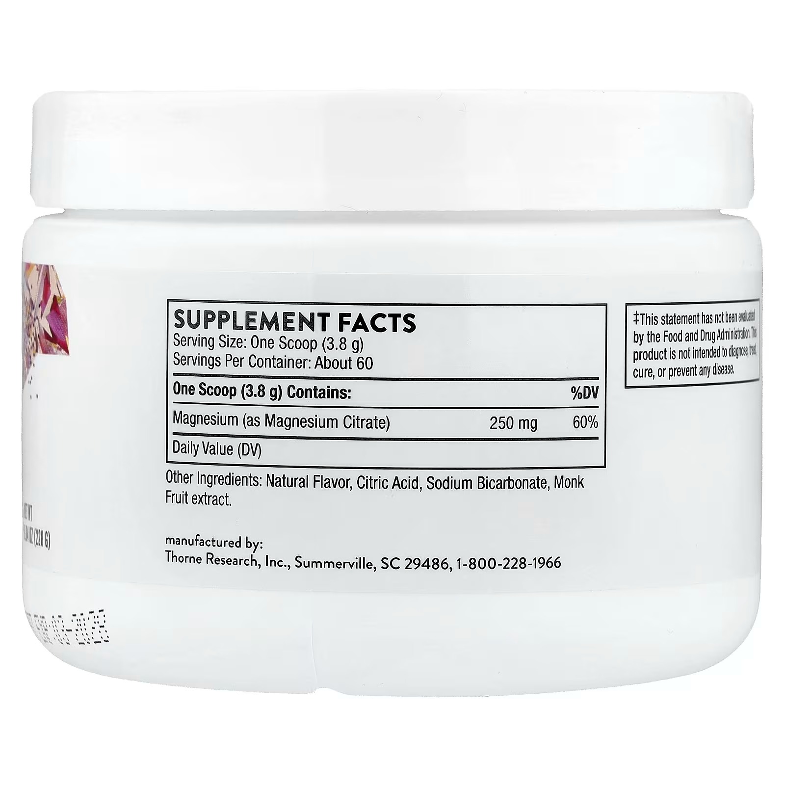THORNE Magnesium Citrate Powder 250 mg Citrus Berry in Pakistan thumbnail 2