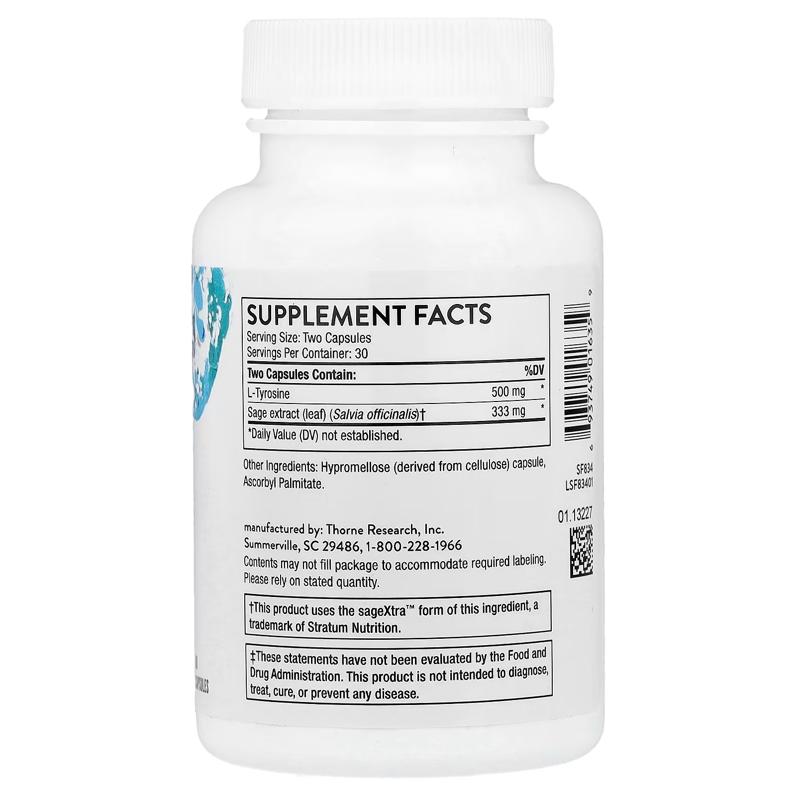 Thorne Clear Focus 60 Capsules in Pakistan thumbnail 2