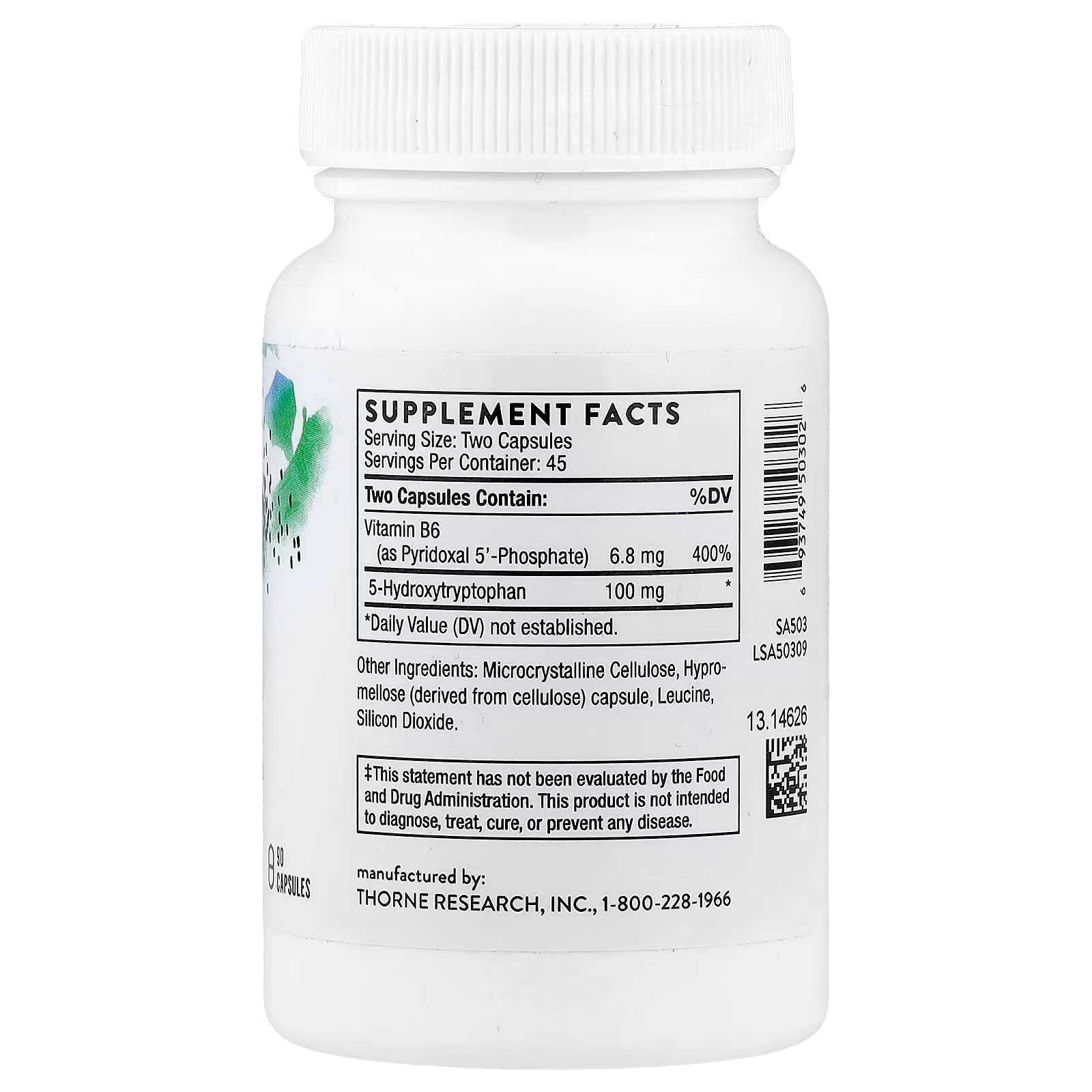 THORNE 5-Hydroxytryptophan 90 Capsules in Pakistan thumbnail 2